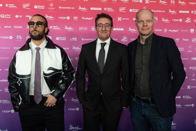 BXL team poses for the photographer before the 15th edition of the Rene du Cinema film awards ceremony, Saturday 07 March 2026, in Brussels. The awards are rewarded to movies of Belgian French-speaking producers.  EMILExWINDAL 166821623