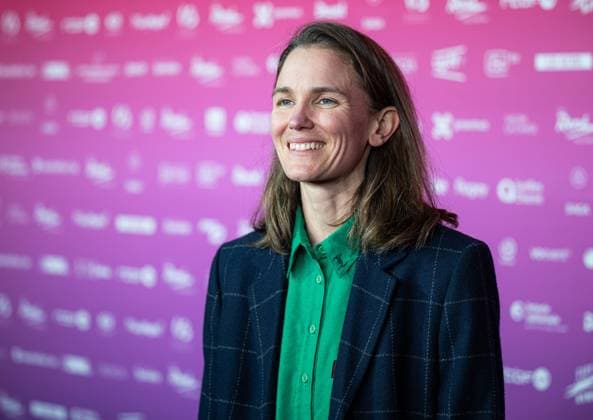 Violette Delvoye poses for the photographer before the 15th edition of the Rene du Cinema film awards ceremony, Saturday 07 March 2026, in Brussels. The awards are rewarded to movies of Belgian French-speaking producers.  EMILExWINDAL 166821630