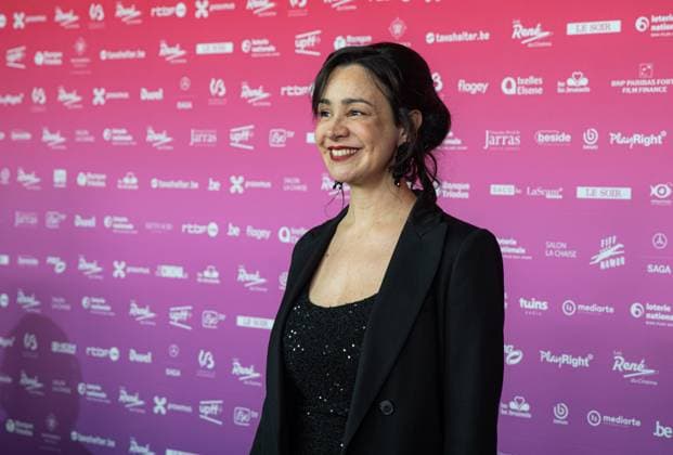 Nominee for Best Actress, Myriem Akheddiou (On vous croit) poses for the photographer before the 15th edition of the Rene du Cinema film awards ceremony, Saturday 07 March 2026, in Brussels. The awards are rewarded to movies of Belgian French-speaking producers.  EMILExWINDAL 166821639