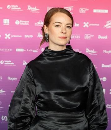 Nominee for Best Short Film with La moisson Alice D Hauwe poses for the photographer before the 15th edition of the Rene du Cinema film awards ceremony, Saturday 07 March 2026, in Brussels. The awards are rewarded to movies of Belgian French-speaking producers.  EMILExWINDAL 166821650