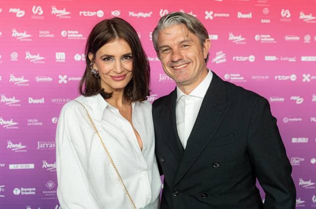 Belgian journalist Elodie de Selys and Belgian journalist Benjamin Deceuninck pose for the photographer before the 15th edition of the Rene du Cinema film awards ceremony, Saturday 07 March 2026, in Brussels. The awards are rewarded to movies of Belgian French-speaking producers.  EMILExWINDAL 166821691