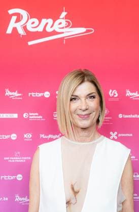 French actress and director Michele Laroque poses for the photographer at the 15th edition of the Rene du Cinema film awards ceremony, Saturday 07 March 2026, in Brussels. The awards are rewarded to movies of Belgian French-speaking producers.  EMILExWINDAL 166821851