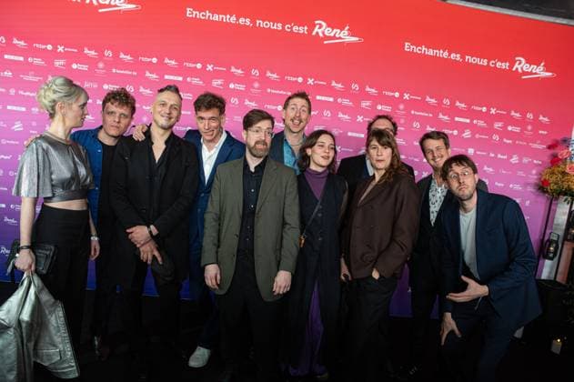 Baraki team poses for the photographer before the 15th edition of the Rene du Cinema film awards ceremony, Saturday 07 March 2026, in Brussels. The awards are rewarded to movies of Belgian French-speaking producers.  EMILExWINDAL 166822040