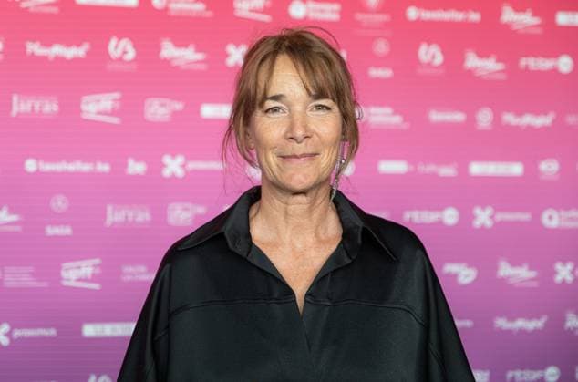 Actress Anne Coesens, Pandore poses for the photographer before the 15th edition of the Rene du Cinema film awards ceremony, Saturday 07 March 2026, in Brussels. The awards are rewarded to movies of Belgian French-speaking producers.  EMILExWINDAL 166822045