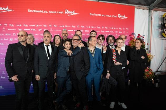Maldoror team poses for the photographer before the 15th edition of the Rene du Cinema film awards ceremony, Saturday 07 March 2026, in Brussels. The awards are rewarded to movies of Belgian French-speaking producers.  EMILExWINDAL 166822061