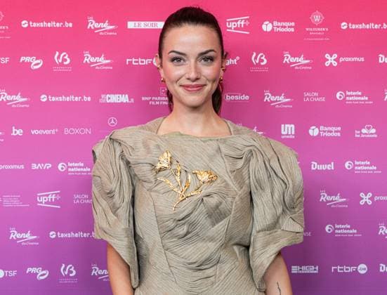 Shauna Dewit poses for the photographer at the 15th edition of the Rene du Cinema film awards ceremony, Saturday 07 March 2026, in Brussels. The awards are rewarded to movies of Belgian French-speaking producers.  EMILExWINDAL 166822104