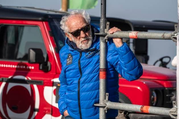 abb Dieter Hallervorden Teilnehmer am Strand bei 10.Jahre Baltic Lights 2026 Promi Charity Schlittenhunderennen zu Gunsten der Welthungerhilfe an der Ostsee zwischen der Seebruecke Ahlbeck und der Seebruecke Heringsdorf ,Samstag 07.03.2026 in Heringsdorf MV Deutschland