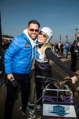 abb Matthias Killing und Janine Kunze Teilnehmer am Strand bei 10.Jahre Baltic Lights 2026 Promi Charity Schlittenhunderennen zu Gunsten der Welthungerhilfe an der Ostsee zwischen der Seebruecke Ahlbeck und der Seebruecke Heringsdorf ,Samstag 07.03.2026 in Heringsdorf MV Deutschland
