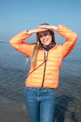 abb Nina Ensmann Teilnehmerin am Strand bei 10.Jahre Baltic Lights 2026 Promi Charity Schlittenhunderennen zu Gunsten der Welthungerhilfe an der Ostsee zwischen der Seebruecke Ahlbeck und der Seebruecke Heringsdorf ,Samstag 07.03.2026 in Heringsdorf MV Deutschland