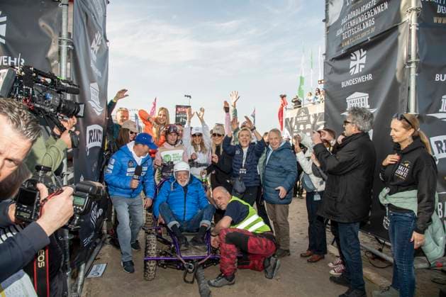 abb Dieter Hallervorden Teilnehmer am Strand bei 10.Jahre Baltic Lights 2026 Promi Charity Schlittenhunderennen zu Gunsten der Welthungerhilfe an der Ostsee zwischen der Seebruecke Ahlbeck und der Seebruecke Heringsdorf ,Samstag 07.03.2026 in Heringsdorf MV Deutschland