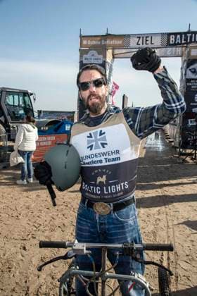 abb Alec Voelkel Teilnehmer am Strand bei 10.Jahre Baltic Lights 2026 Promi Charity Schlittenhunderennen zu Gunsten der Welthungerhilfe an der Ostsee zwischen der Seebruecke Ahlbeck und der Seebruecke Heringsdorf ,Samstag 07.03.2026 in Heringsdorf MV Deutschland