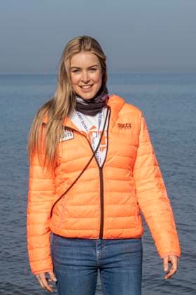abb Nina Ensmann Teilnehmerin am Strand bei 10.Jahre Baltic Lights 2026 Promi Charity Schlittenhunderennen zu Gunsten der Welthungerhilfe an der Ostsee zwischen der Seebruecke Ahlbeck und der Seebruecke Heringsdorf ,Samstag 07.03.2026 in Heringsdorf MV Deutschland