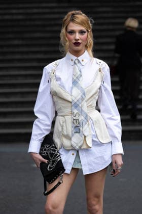 Danielle Marcan at the Arrivals at the Vivienne Westwood Collection Prêt à Porter Automne Hiver 2026 2027 fashion show as part of Paris Fashion Week PFW at Grand Plateau, Paris, France, March 07, 2026 Thibault Duboucher Bestimage Arrivals at the Vivienne Westwood fashion show as part of Paris Fashion Week Fall 2026 held at Césure on March 07, 2026 in Paris, France Paris France  Copyright: xThibaultxDuboucherx xBestimagexThibaultxDuboucherx xBestimagex
