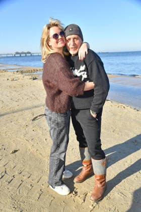 Erdogan Atalay mit Frau Katja Ohneck beim BALTIC LIGHTS-WARM UP 2026 Charity Schilttenhunderennen in Heringsdorf auf Usedom am 07.03.2026