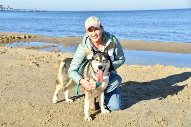 Sanna Englund beim BALTIC LIGHTS-WARM UP 2026 Charity Schilttenhunderennen in Heringsdorf auf Usedom am 07.03.2026