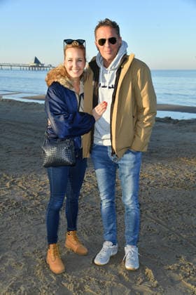Patrick Graf von Faber-Castell und Sandra-Sophie Trauboth beim BALTIC LIGHTS-WARM UP 2026 Charity Schilttenhunderennen in Heringsdorf auf Usedom am 07.03.2026