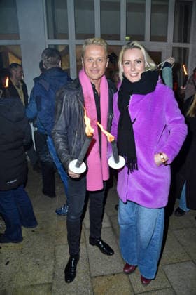 Roman Knizka und Franziska Hippe beim BALTIC LIGHTS-WARM UP 2026 Charity Schilttenhunderennen in Heringsdorf auf Usedom am07.03.2026