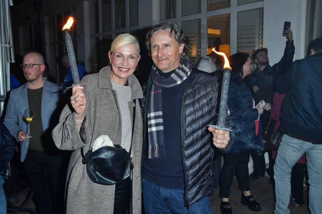 Sanna Englund und Marco Fischer beim BALTIC LIGHTS-WARM UP 2026 Charity Schilttenhunderennen in Heringsdorf auf Usedom am07.03.2026
