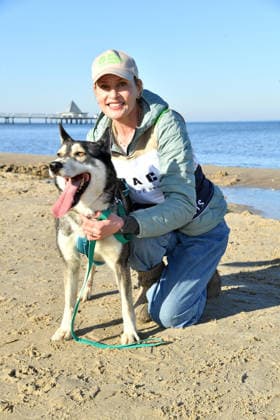 Sanna Englund beim BALTIC LIGHTS-WARM UP 2026 Charity Schilttenhunderennen in Heringsdorf auf Usedom am 07.03.2026