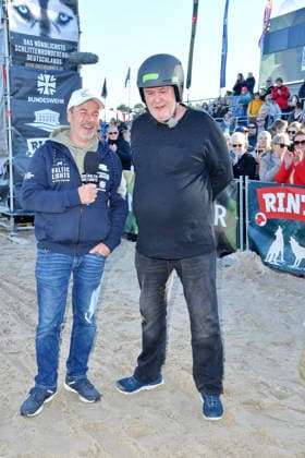 Till Demtroeder und Walter Waldi Lehnertz beim BALTIC LIGHTS-WARM UP 2026 Charity Schilttenhunderennen in Heringsdorf auf Usedom am 07.03.2026
