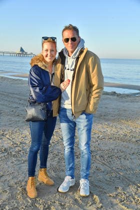 Patrick Graf von Faber-Castell und Sandra-Sophie Trauboth beim BALTIC LIGHTS-WARM UP 2026 Charity Schilttenhunderennen in Heringsdorf auf Usedom am 07.03.2026
