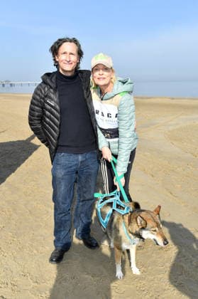 Sanna Englund und Marco Fischer beim BALTIC LIGHTS 2026 Charity Schilttenhunderennen in Heringsdorf auf Usedom am 07.03.2026