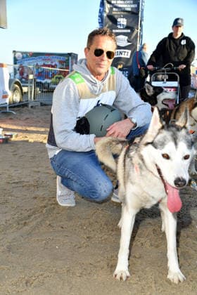 Patrick Graf von Faber-Castell beim BALTIC LIGHTS-WARM UP 2026 Charity Schilttenhunderennen in Heringsdorf auf Usedom am 07.03.2026