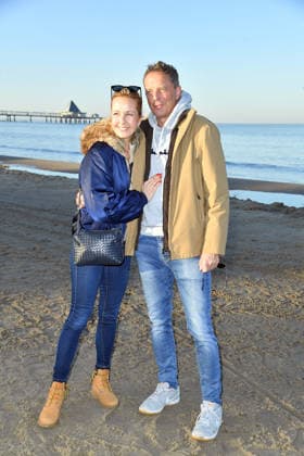 Patrick Graf von Faber-Castell und Sandra-Sophie Trauboth beim BALTIC LIGHTS-WARM UP 2026 Charity Schilttenhunderennen in Heringsdorf auf Usedom am 07.03.2026