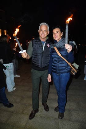 Florian Fitz und Nicole Toursarkissian beim BALTIC LIGHTS-WARM UP 2026 Charity Schilttenhunderennen in Heringsdorf auf Usedom am 07.03.2026