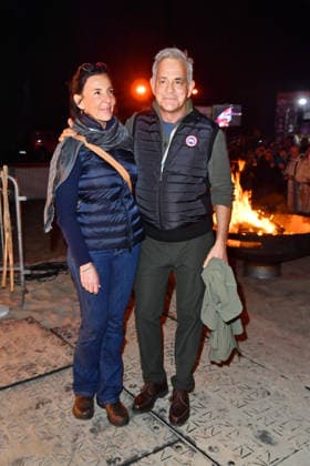 Florian Fitz und Nicole Toursarkissian beim BALTIC LIGHTS-WARM UP 2026 Charity Schilttenhunderennen in Heringsdorf auf Usedom am 07.03.2026
