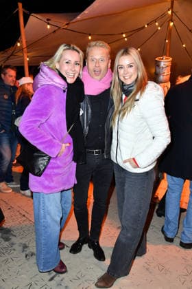 Franziska Hippe, Roman Knizka und Nina Ensmann beim BALTIC LIGHTS-WARM UP 2026 Charity Schilttenhunderennen in Heringsdorf auf Usedom am 07.03.2026