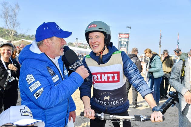 Till Demtroeder und Seraphina Kalze beim BALTIC LIGHTS 2026 Charity Schilttenhunderennen in Heringsdorf auf Usedom am 07.03.2026