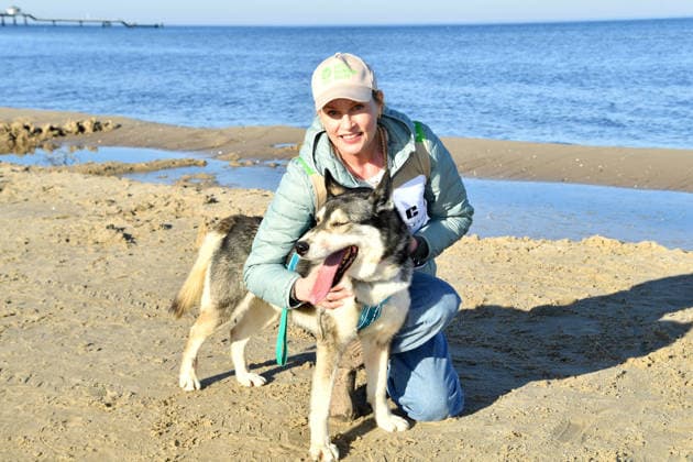 Sanna Englund beim BALTIC LIGHTS-WARM UP 2026 Charity Schilttenhunderennen in Heringsdorf auf Usedom am 07.03.2026
