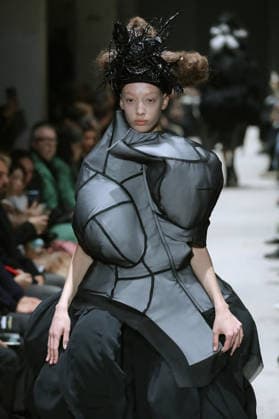 PFW - Comme Des Garcons Runway Models Walk Runway for the Comme des Garçons fashion show during Paris Fashion Week on March 7, 2026 in Paris, France. Photo by Alain-Gil Gonzalez ABACAPRESS.COM Paris France  Copyright: xGonzalezxAlain-Gil ABACAx