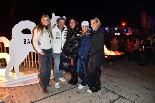 Nina Ensmann, Till Demtroeder, Simone Thomalla, Tanja Lanäus und Janine Kunze beim BALTIC LIGHTS-WARM UP 2026 Charity Schilttenhunderennen in Heringsdorf auf Usedom am07.03.2026