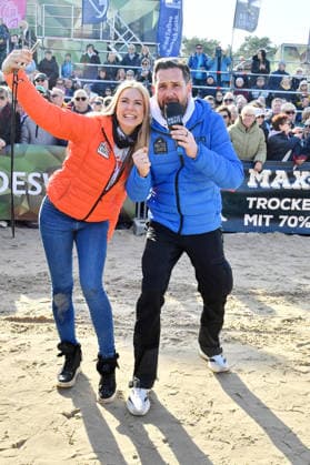 Nina Ensmann und Matthias Killing beim BALTIC LIGHTS 2026 Charity Schilttenhunderennen in Heringsdorf auf Usedom am 07.03.2026