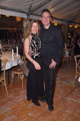 Sascha Vollmer mit Ehefrau Jennifer Vollmer beim BALTIC LIGHTS 2026 Charity Schilttenhunderennen in Heringsdorf auf Usedom am 07.03.2026