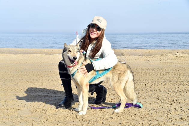 Simone Thomalla beim BALTIC LIGHTS 2026 Charity Schilttenhunderennen in Heringsdorf auf Usedom am 07.03.2026