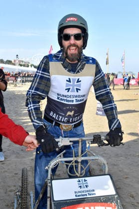 Alec Voelkel beim BALTIC LIGHTS 2026 Charity Schilttenhunderennen in Heringsdorf auf Usedom am 07.03.2026