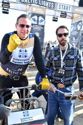 Sascha Vollmer und Alec Voelkel beim BALTIC LIGHTS 2026 Charity Schilttenhunderennen in Heringsdorf auf Usedom am 07.03.2026