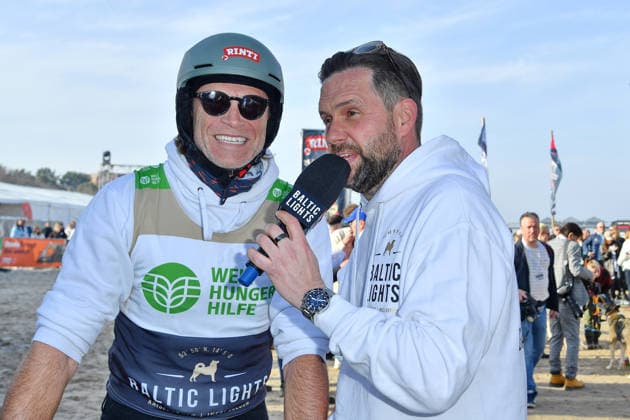 Bernhard Bettermann und Matthias Killing beim BALTIC LIGHTS 2026 Charity Schilttenhunderennen in Heringsdorf auf Usedom am 07.03.2026