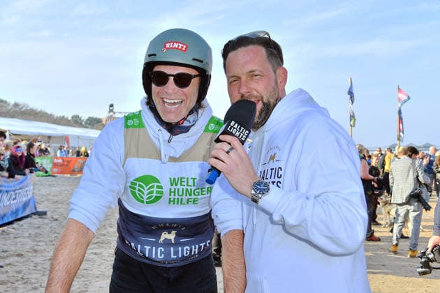 Bernhard Bettermann und Matthias Killing beim BALTIC LIGHTS 2026 Charity Schilttenhunderennen in Heringsdorf auf Usedom am 07.03.2026