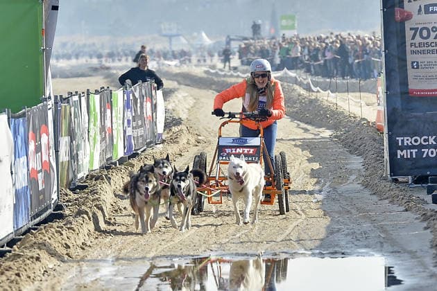 Nina Ensmann beim BALTIC LIGHTS 2026 Charity Schilttenhunderennen in Heringsdorf auf Usedom am 07.03.2026