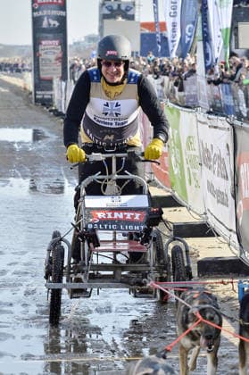 Sascha Vollmer beim BALTIC LIGHTS 2026 Charity Schilttenhunderennen in Heringsdorf auf Usedom am 07.03.2026