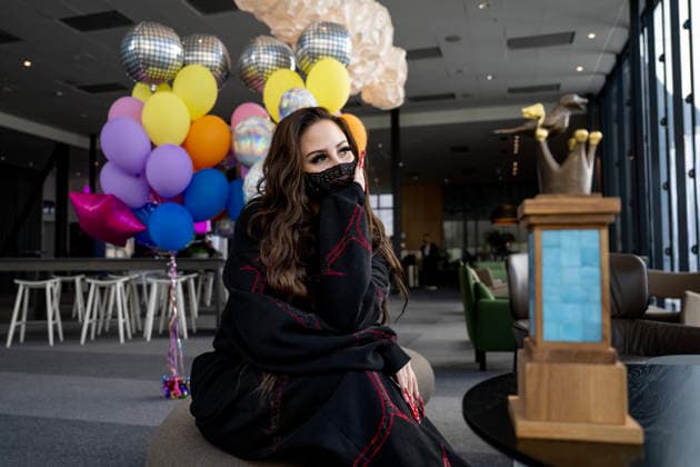 STOCKHOLM, SWEDEN 20260308 Felicia the day after she wins Melodifestivalen 2026 STOCKHOLM SWEDEN x10430x  Copyright: xChristinexOlsson TTx MELODIFESTIVALEN 2026 FELICIA Ah_d1SjDC8s