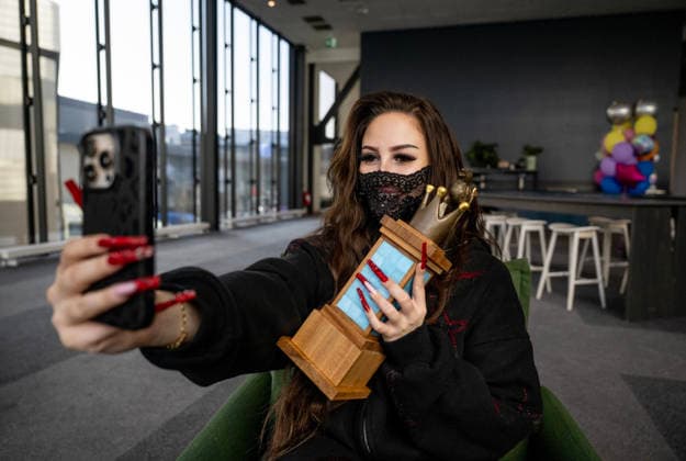 STOCKHOLM, SWEDEN 20260308 Felicia the day after she wins Melodifestivalen 2026 STOCKHOLM SWEDEN x10430x  Copyright: xChristinexOlsson TTx MELODIFESTIVALEN 2026 FELICIA ZC2NRpFib7c