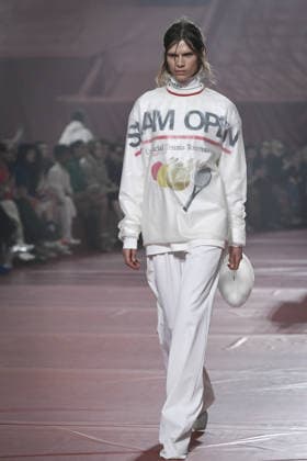 PFW - Lacoste Runway in Paris FA A model walks the runway for the Lacoste collection as part of Paris Fashion Week in Paris, on March 8, 2026. Photo by Firas Abdullah ABACAPRESS.COM Paris Ile-de-France France  Copyright: xAbdullahxFiras ABACAx