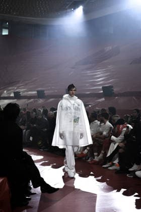 PFW - Lacoste Runway in Paris FA A model walks the runway for the Lacoste collection as part of Paris Fashion Week in Paris, on March 8, 2026. Photo by Firas Abdullah ABACAPRESS.COM Paris Ile-de-France France  Copyright: xAbdullahxFiras ABACAx
