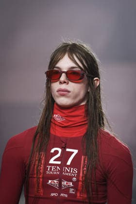 PFW - Lacoste Runway in Paris FA A model walks the runway for the Lacoste collection as part of Paris Fashion Week in Paris, on March 8, 2026. Photo by Firas Abdullah ABACAPRESS.COM Paris Ile-de-France France  Copyright: xAbdullahxFiras ABACAx