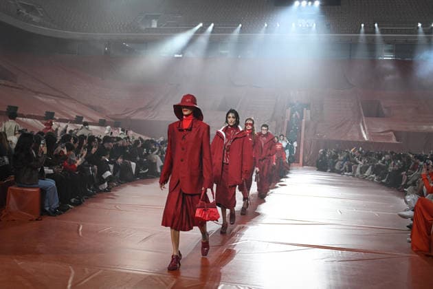 PFW - Lacoste Runway in Paris FA Models walk the runway for the Lacoste collection as part of Paris Fashion Week in Paris, on March 8, 2026. Photo by Firas Abdullah ABACAPRESS.COM Paris Ile-de-France France  Copyright: xAbdullahxFiras ABACAx
